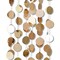6 Pcs Glitter Champagne Gold Paper Circle Dot Garland - 52 Feet, Hanging Bunting for Birthday Parties, Engagements, Bridal Showers, Weddings, Baby Showers, Christmas, and Photo Backdrops